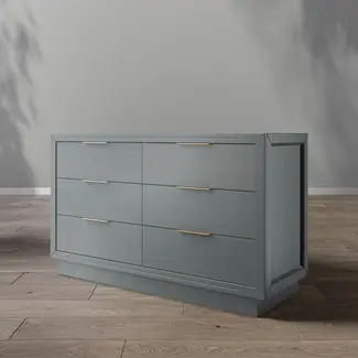 Romina Furniture Romina Quadro Double Dresser- Choose From Many Colors