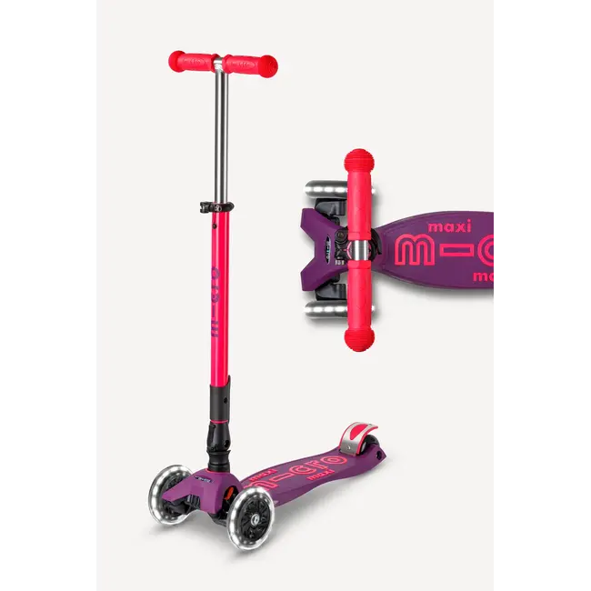 Micro Maxi Deluxe Foldable LED Scooter (Ages 5-12 Years)