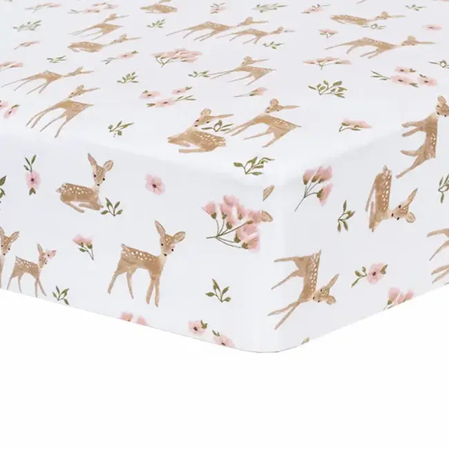 Living Textile Cotton Jersey Fitted Crib Sheet