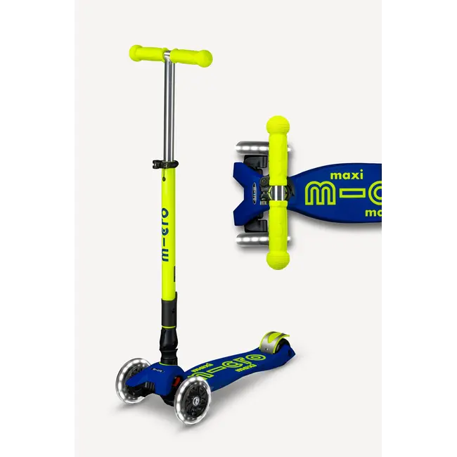 Micro Maxi Deluxe Foldable LED Scooter (Ages 5-12 Years)