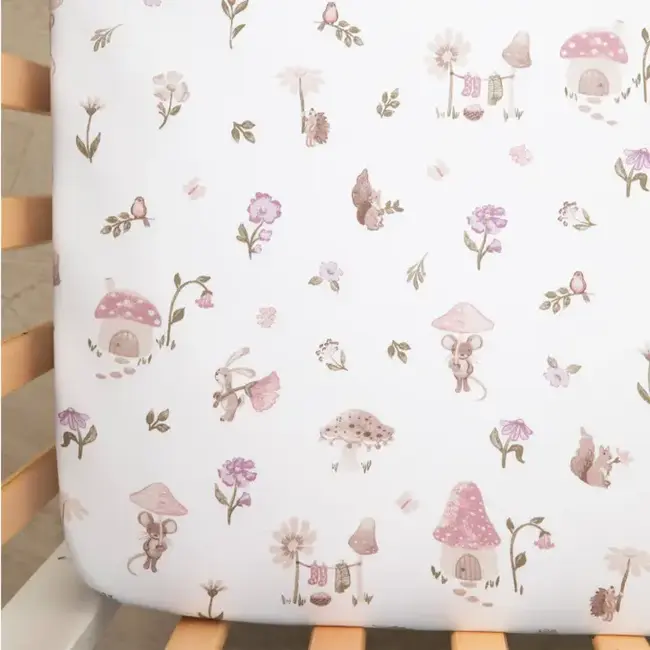 Living Textile Cotton Jersey Fitted Crib Sheet