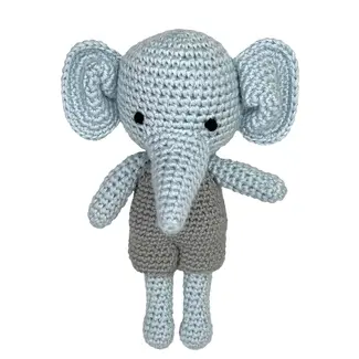 Zubels Zubels Crochet Elephant 5" Rattle