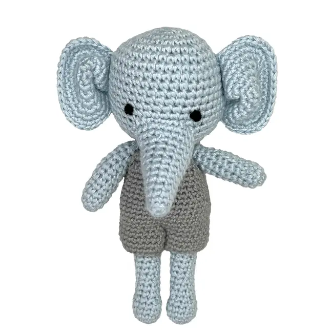 Zubels Crochet Elephant 5" Rattle