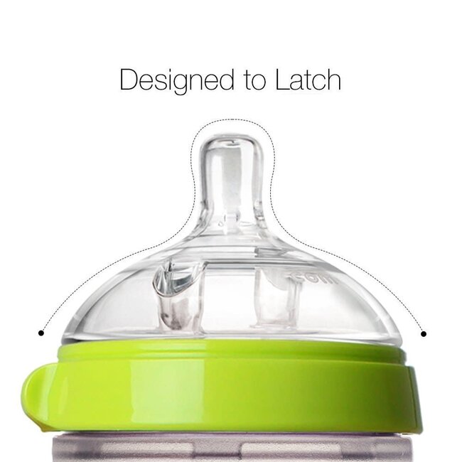 Comotomo Baby Bottle  Green 8 Ounces