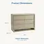 Maxi Cosi NorCal Double Dresser In Sunbleach Natural Stain