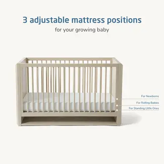 Maxi Cosi Maxi Cosi NorCal Island Crib In Sunbleach Natural Stain