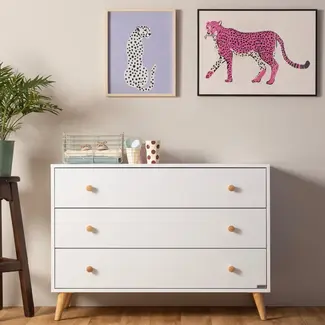 Dadada Dadada Austin 3 Drawer Dresser White/Natural