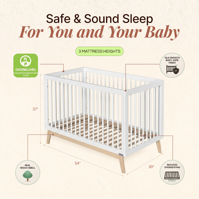 Dadada Soho 3 In 1 Convertible Crib