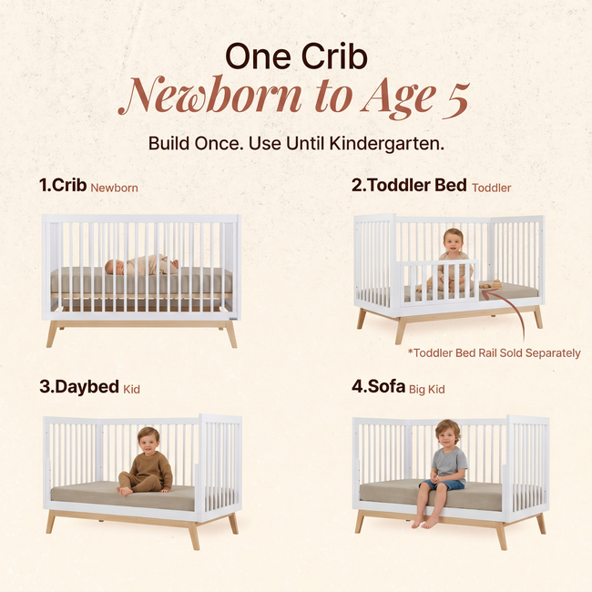 Dadada Soho 3 In 1 Convertible Crib