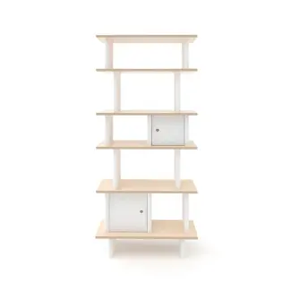 Oeuf Oeuf Vertical Mini Library In White/Birch
