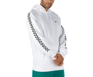 vans white checkered hoodie
