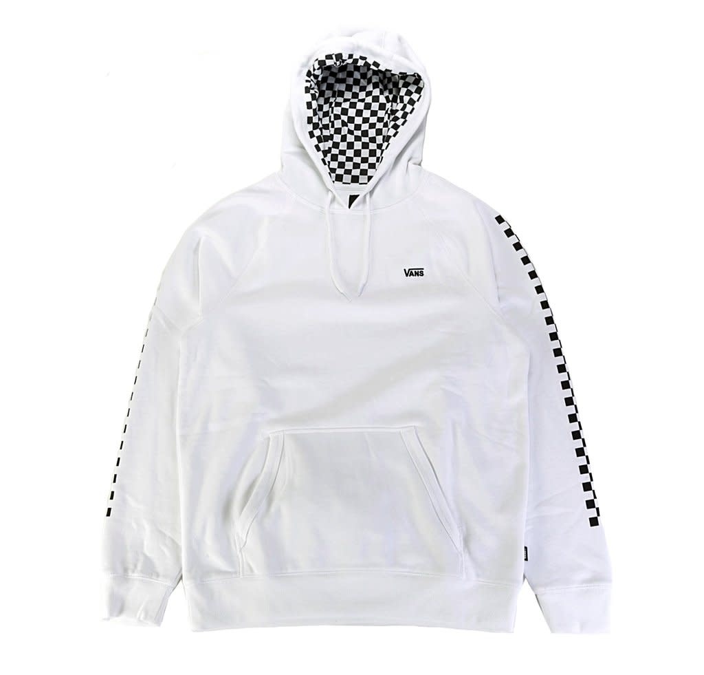 vans white checkered hoodie