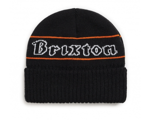brixton orange beanie