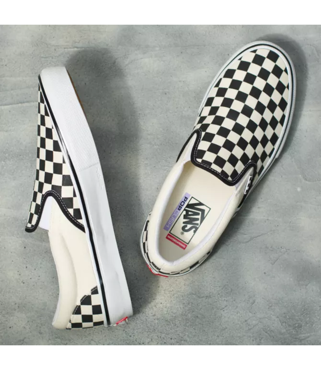VANS VANS - SKATE SLIP-ON (CHECKERBOARD BLACK/ WHITE)