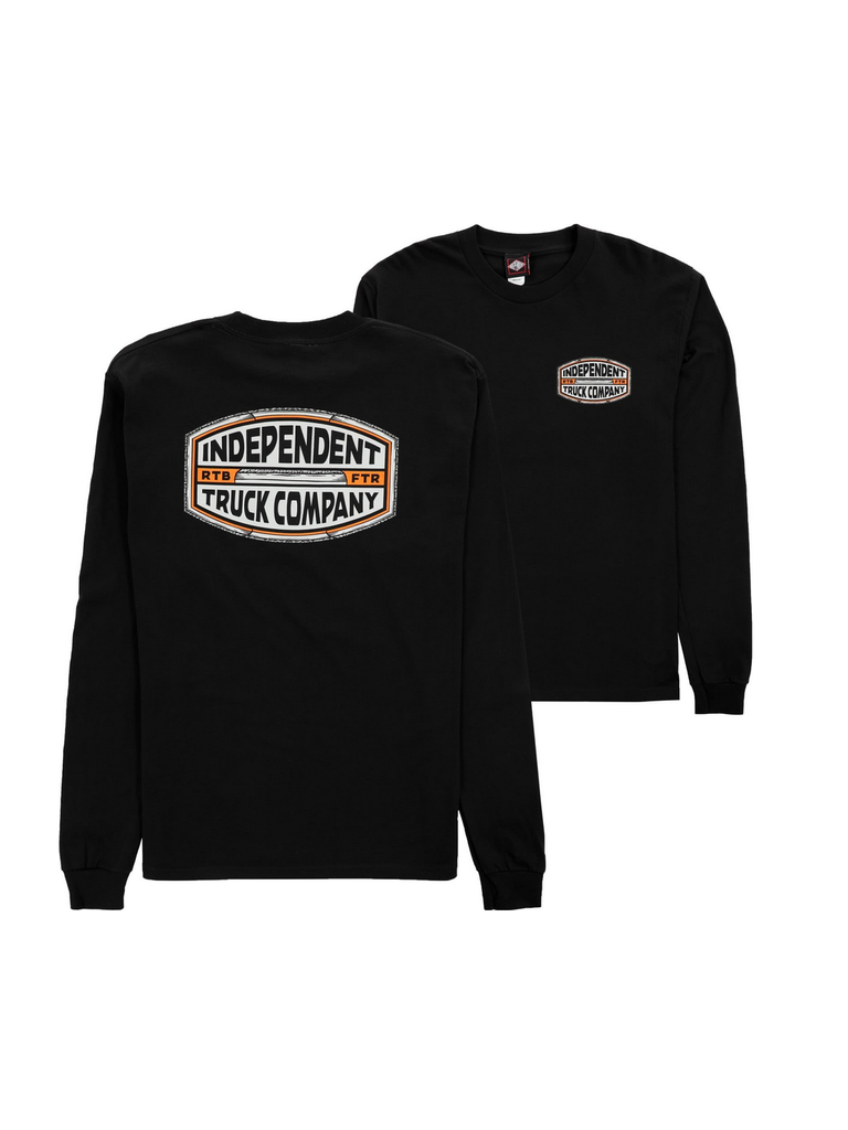 INDEPENDENT - ITC CURB L/S TEE (BLACK) - Boutique ROOKERY skateshop