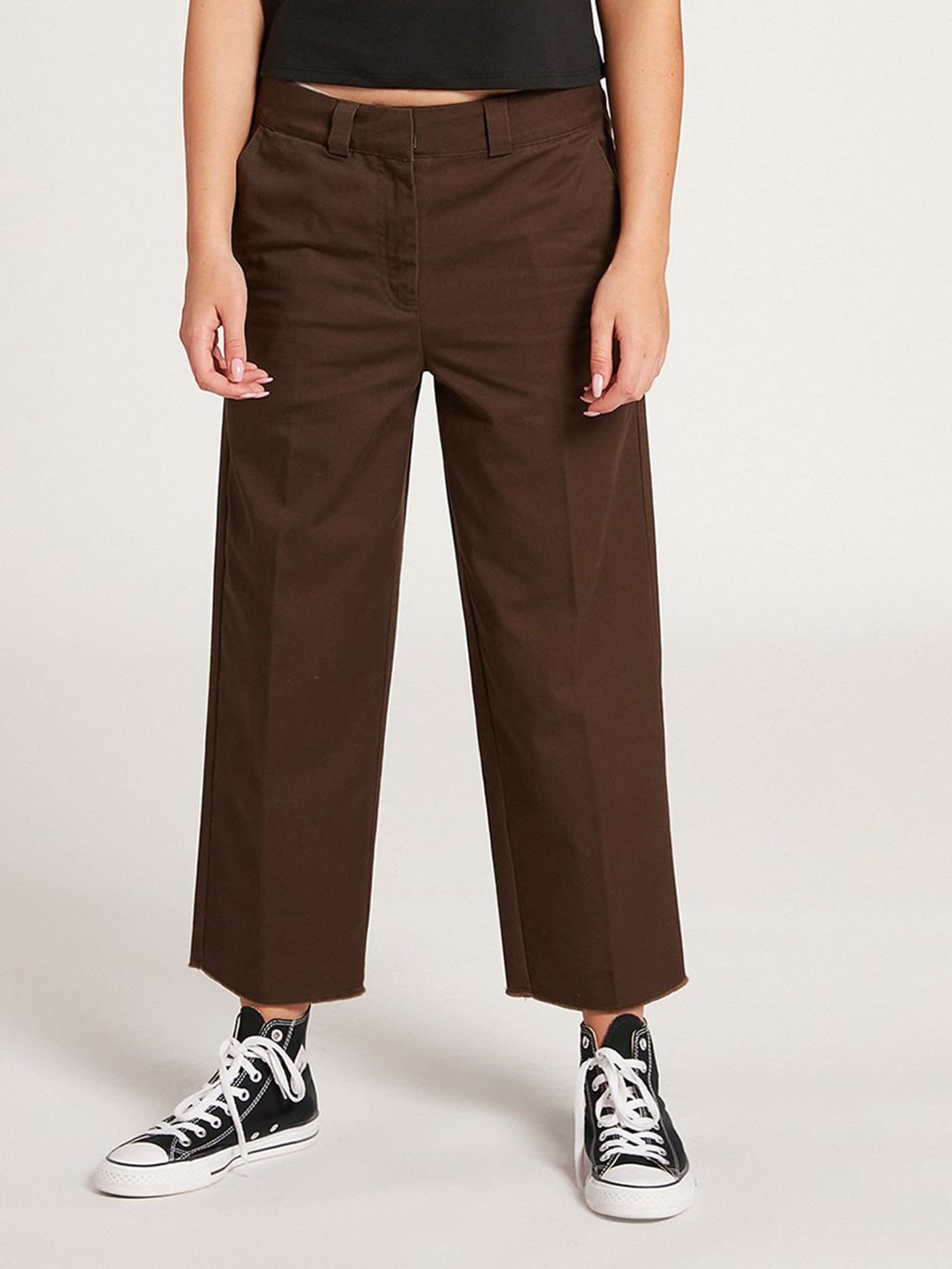 VOLCOM - WHAWHAT CHINO PANT (DARK BROWN) - Boutique ROOKERY skateshop