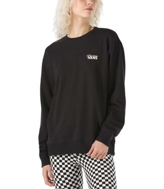 VANS VANS - FLORAL V CREWNECK (BLACK)