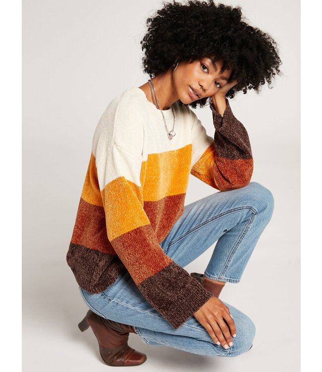 VOLCOM VOLCOM - BUBBLE TEA SWEATER (BROWN)