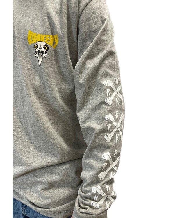 ROOKERY ROOKERY - DEATH CROW L/S (HEATHER GREY)