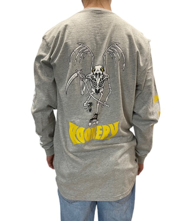ROOKERY ROOKERY - DEATH CROW L/S (HEATHER GREY)