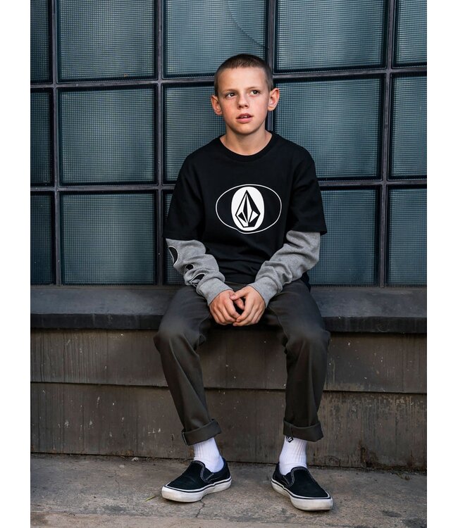 VOLCOM VOLCOM - FRICKIN MODERN STRETCH CHINO KID PANT (CHARCOAL HEATHER)