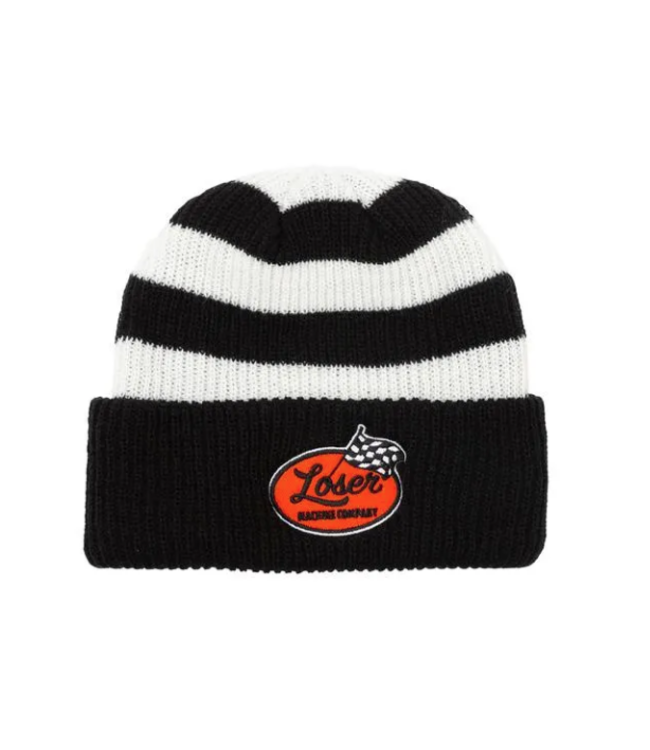 LOSER MACHINE LOSER MACHINE - CELLY BEANIE (BLACK/ WHITE)