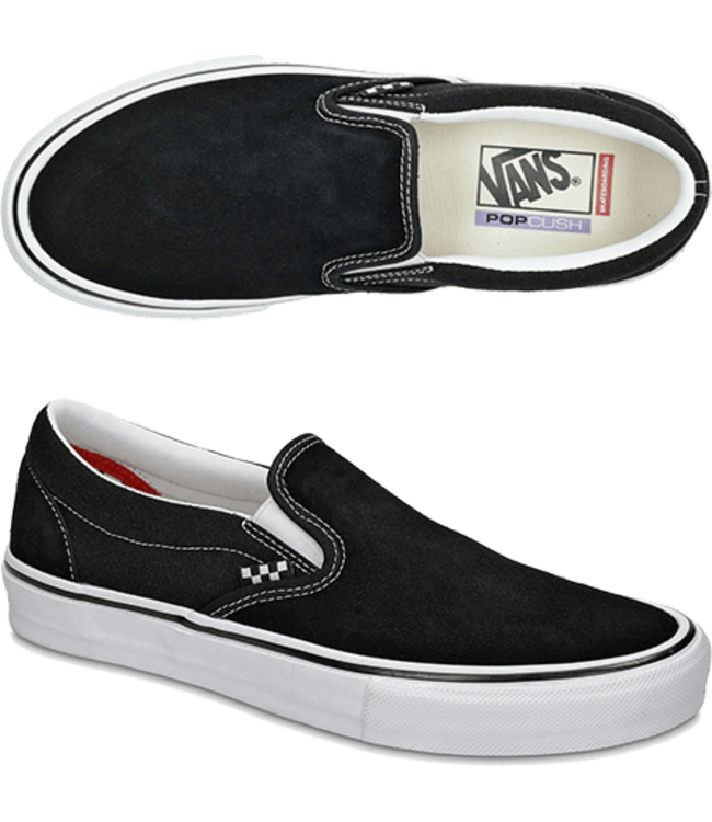 VANS VANS - SKATE SLIP-ON (BLACK / WHITE)