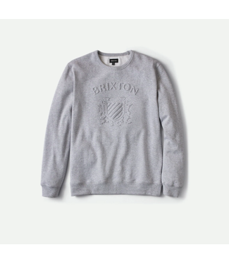 BRIXTON BRIXTON - LION CREST CREWNECK (HEATHER GREY)