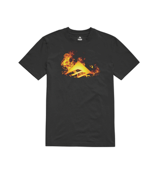 EMERICA - TRIANGLE BLAZE TEE (BLACK)