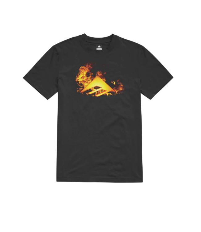 EMERICA - TRIANGLE BLAZE TEE (BLACK)