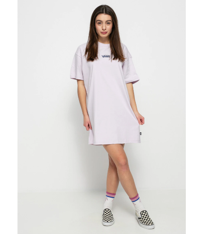 VANS VANS - CENTER VEE TEE DRESS (LAVENDER FOG)