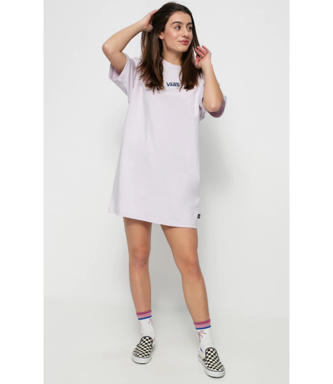 VANS VANS - CENTER VEE TEE DRESS (LAVENDER FOG)