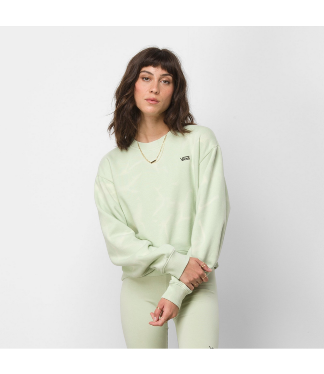 VANS VANS - WATER WASH CROP CREWNECK (CELADON GREEN)