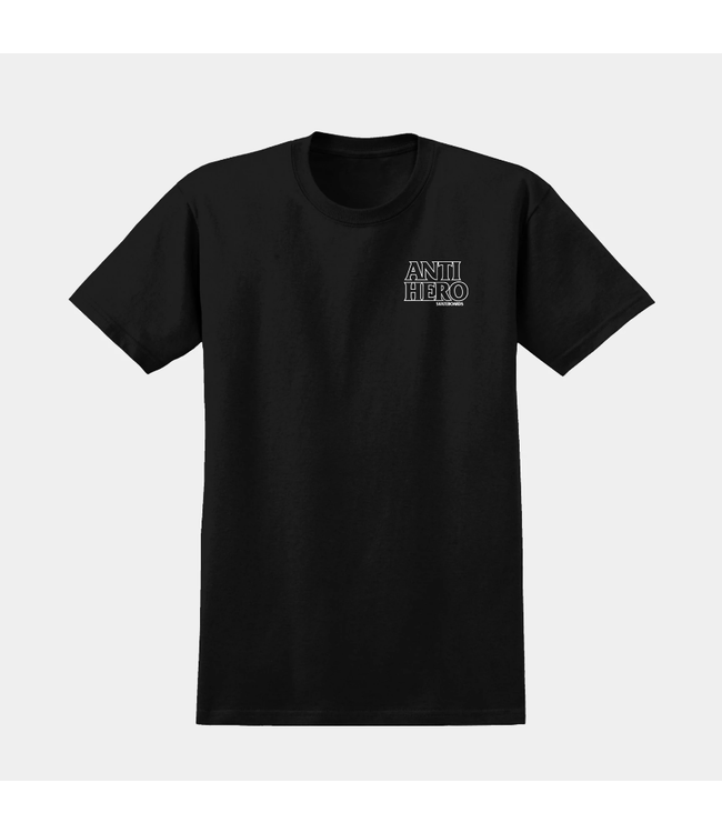 ANTI HERO ANTI HER0 - LIL BLACK HERO OUTLINE TEE (BLACK WHITE)