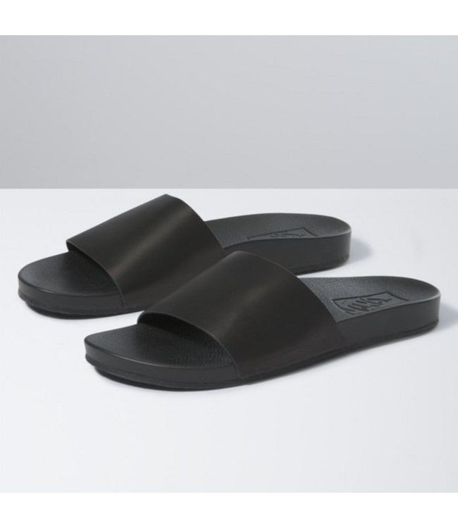 VANS VANS - DECON SLIDE (LEATHER BLACK)