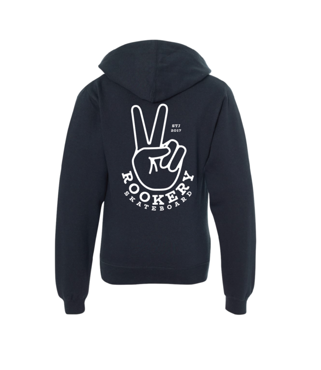 ROOKERY ROOKERY - PEACE OUT HOODIE (NAVY)