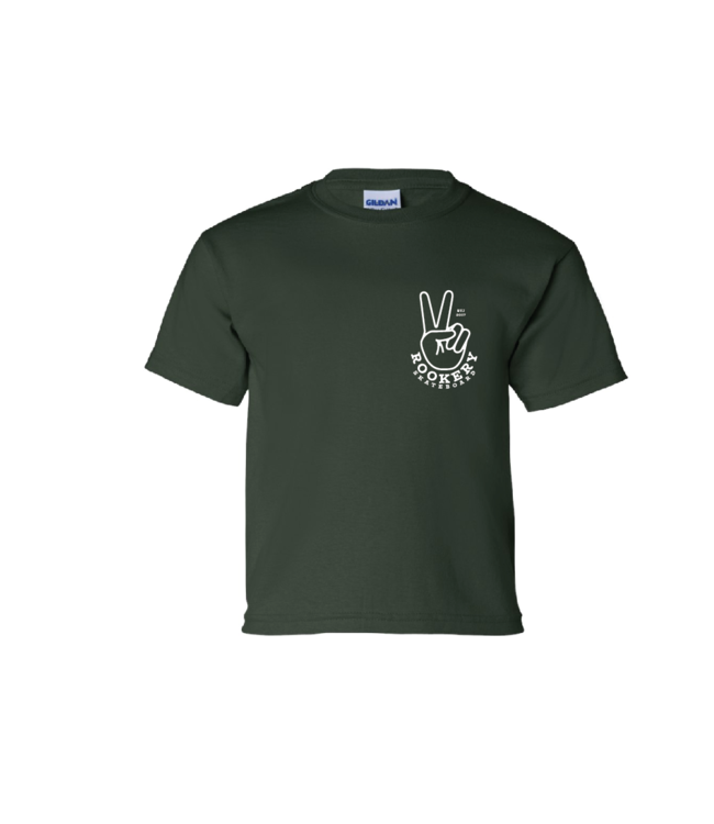 ROOKERY ROOKERY - PEACE OUT KID TEE (FOREST)