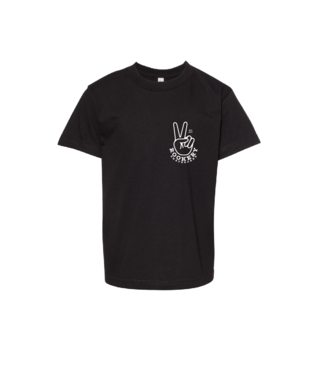 ROOKERY ROOKERY - PEACE OUT KID TEE (BLACK)