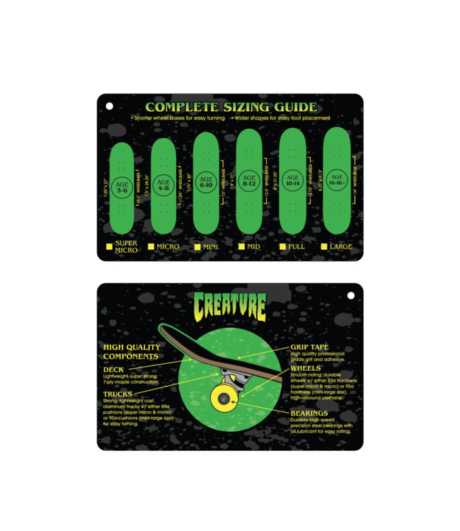 CREATURE CREATURE - LOGO WARP MID 7.8" COMPLETE