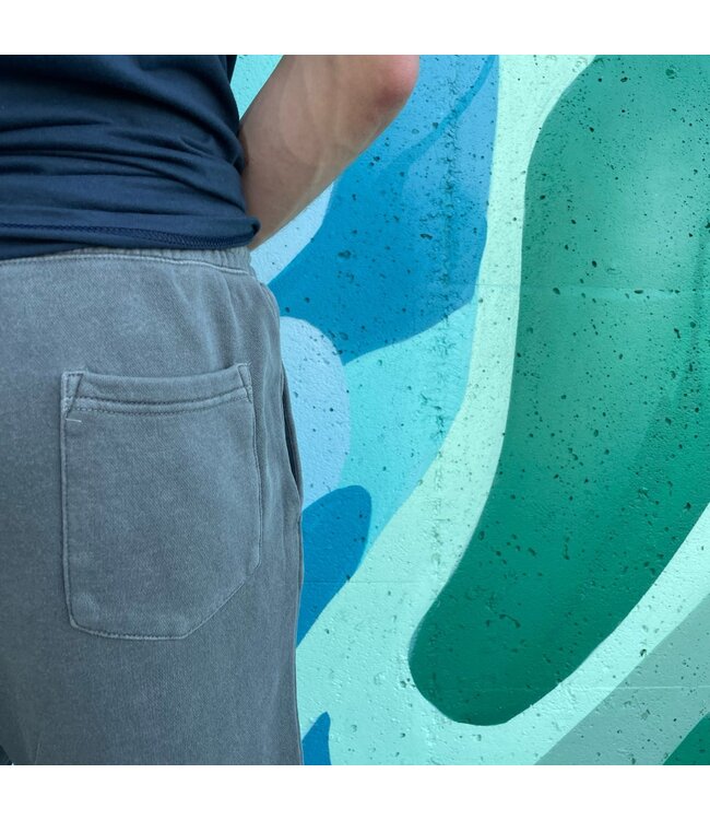 ROOKERY ROOKERY - SMALL LOGO SWEAT SHORT (WASHED BLACK)