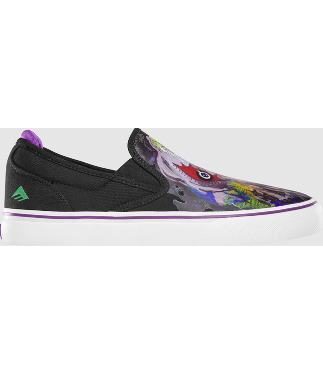 EMERICA - WINO G6 SLIP-ON DINOSAUR JR (BLACK/ PURPLE)