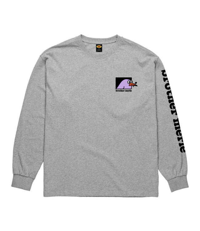 BROTHER MERLE - BIRD 3.0 L/S T-SHIRT (GRIS CHINÉ)