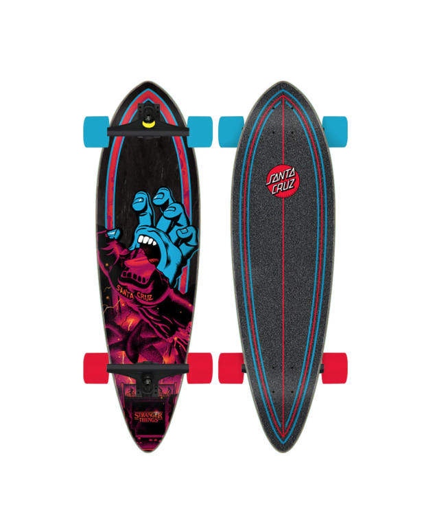 SANTA CRUZ SANTA CRUZ - STRANGER THINGS SCREAMING HAND 33" PINTAIL