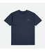 BRIXTON BRIXTON - ALPHA SQUARE TEE (MOONLIT OCEAN/ BURNT ORANGE)
