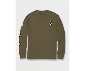 VOLCOM VOLCOM Iconic Stone Long Sleeve Tee White