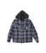 ROOKERY ROOKERY - CEDAR SHERPA LINED PLAID FLANNEL (NAVY)