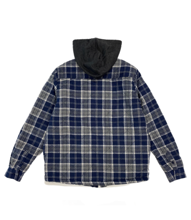ROOKERY ROOKERY - CEDAR SHERPA LINED PLAID FLANNEL (NAVY)