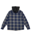 ROOKERY ROOKERY - CEDAR SHERPA LINED PLAID FLANNEL (NAVY)