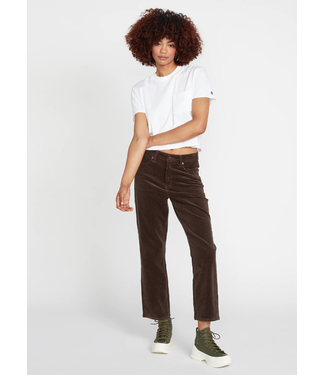 VOLCOM VOLCOM - STONED JEANS DROIT EN VELOURS CÔTELÉ (ESPRESSO)
