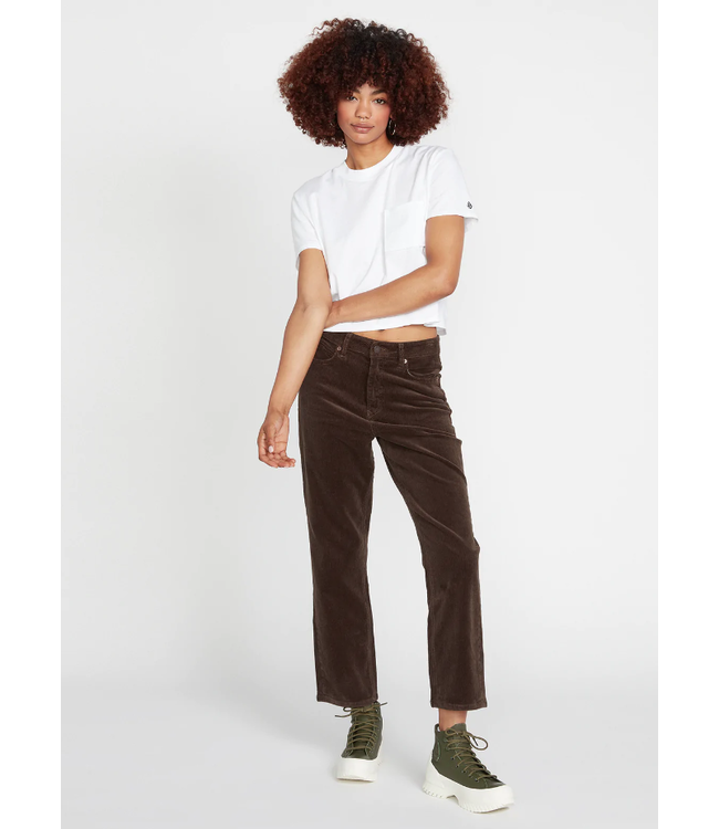 VOLCOM VOLCOM - STONED STRAIGHT CORDUROY JEANS (ESPRESSO)